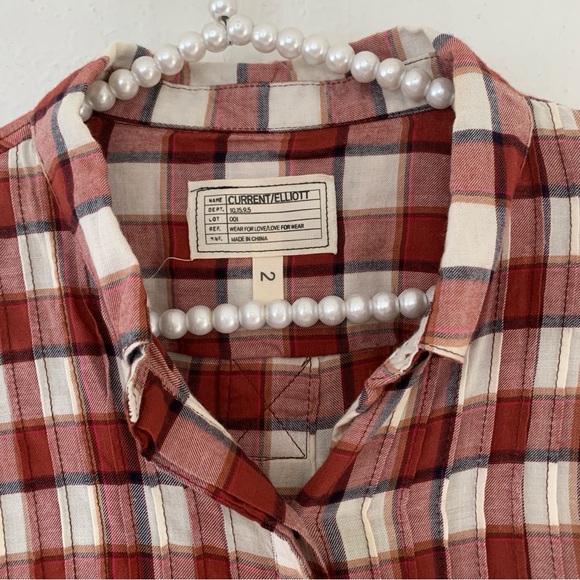 CURRENT/ELLIOTT The Lucy Tuck Blouse - Picture 9 of 16